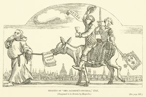 Heading of The Jacobite Journal, 1747, Supposed to be Drawn by Hogarth by English School